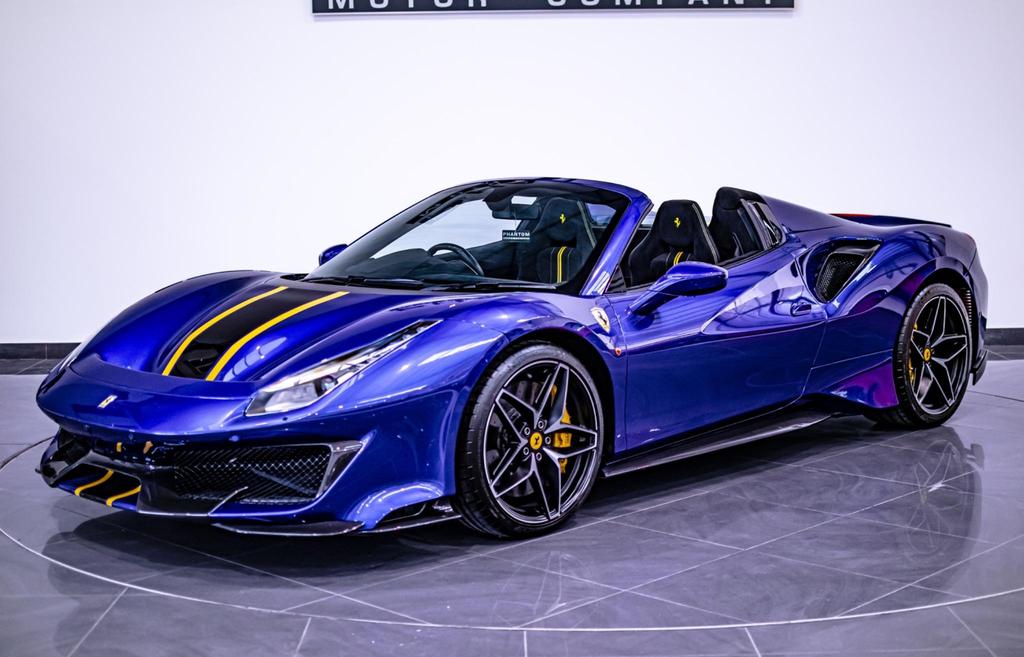 [DIRECT IMPORT] 2020 Ferrari 488 Pista Spider Blue Convertible Coupe Sports Car with 2 Seats 3.9T V8 F1 DCT - Malaysia Ferrari Car for Sale