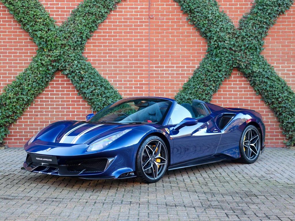 [DIRECT IMPORT] 2020 Ferrari 488 Pista Spider Blue Convertible Coupe Sports Car with 2 Seats 3.9T V8 F1 DCT - Malaysia Ferrari Car for Sale
