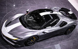 2020 Ferrari SF90 Stradale Grey Coupe Plug-in Hybrid Sports Car with 2 Seats 4.0T V8 F1 DCT 4WD (Black Interior) - Malaysia Ferrari Car for Sale Promotion [DIRECT IMPORT]