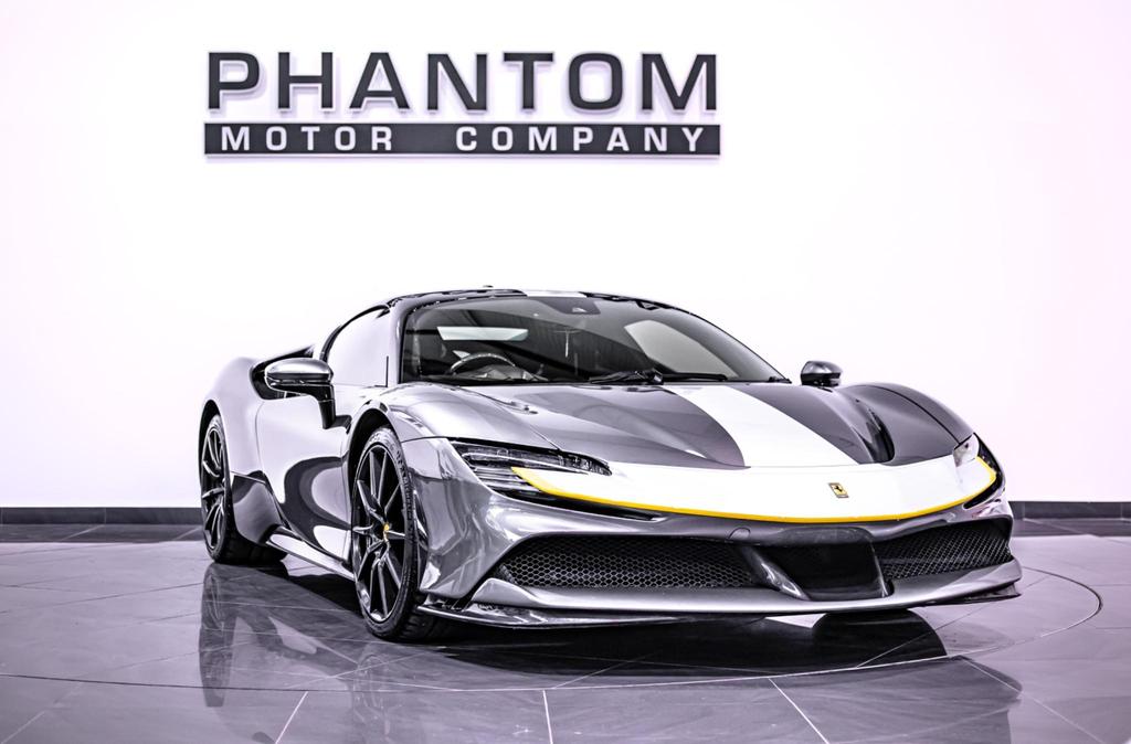 2020 Ferrari SF90 Stradale Grey Coupe Plug-in Hybrid Sports Car with 2 Seats 4.0T V8 F1 DCT 4WD (Black Interior) - Malaysia Ferrari Car for Sale Promotion [DIRECT IMPORT]