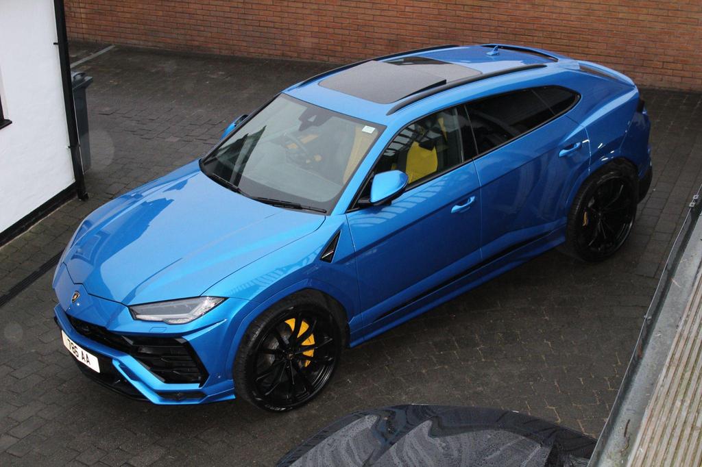 2020 Lamborghini Urus Blue SUV 4.0L V8 BiTurbo 4WD (Yellow Interior) - Malaysia Lamborghini Car for Sale Promotion [DIRECT IMPORT]