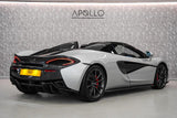2020 McLaren 570S Spider Grey Convertible Coupe Sports Car with Butterly Doors and 2-Seats 3.8T V8 SSG (Black Interior) - Malaysia McLaren Car for Sale Promotion [DIRECT IMPORT]
