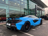2020 McLaren 600LT Grey Coupe (Wrapped in Blue) Sports Car with Butterly Doors and 2-Seats 3.8T V8 SSG (Black-Red Interior) - Malaysia McLaren Car Price for Sale Promotion [DIRECT IMPORT]