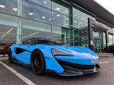 2020 McLaren 600LT Grey Coupe (Wrapped in Blue) Sports Car with Butterly Doors and 2-Seats 3.8T V8 SSG (Black-Red Interior) - Malaysia McLaren Car Price for Sale Promotion [DIRECT IMPORT]