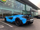 2020 McLaren 600LT Grey Coupe (Wrapped in Blue) Sports Car with Butterly Doors and 2-Seats 3.8T V8 SSG (Black-Red Interior) - Malaysia McLaren Car Price for Sale Promotion [DIRECT IMPORT]