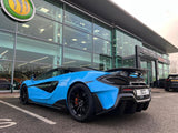 2020 McLaren 600LT Grey Coupe (Wrapped in Blue) Sports Car with Butterly Doors and 2-Seats 3.8T V8 SSG (Black-Red Interior) - Malaysia McLaren Car Price for Sale Promotion [DIRECT IMPORT]