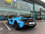 2020 McLaren 600LT Grey Coupe (Wrapped in Blue) Sports Car with Butterly Doors and 2-Seats 3.8T V8 SSG (Black-Red Interior) - Malaysia McLaren Car Price for Sale Promotion [DIRECT IMPORT]