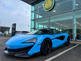 2020 McLaren 600LT Grey Coupe (Wrapped in Blue) Sports Car with Butterly Doors and 2-Seats 3.8T V8 SSG (Black-Red Interior) - Malaysia McLaren Car Price for Sale Promotion [DIRECT IMPORT]