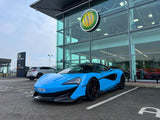 2020 McLaren 600LT Grey Coupe (Wrapped in Blue) Sports Car with Butterly Doors and 2-Seats 3.8T V8 SSG (Black-Red Interior) - Malaysia McLaren Car Price for Sale Promotion [DIRECT IMPORT]