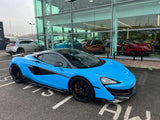 2020 McLaren 600LT Grey Coupe (Wrapped in Blue) Sports Car with Butterly Doors and 2-Seats 3.8T V8 SSG (Black-Red Interior) - Malaysia McLaren Car Price for Sale Promotion [DIRECT IMPORT]