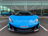 2020 McLaren 600LT Grey Coupe (Wrapped in Blue) Sports Car with Butterly Doors and 2-Seats 3.8T V8 SSG (Black-Red Interior) - Malaysia McLaren Car Price for Sale Promotion [DIRECT IMPORT]