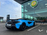 2020 McLaren 600LT Grey Coupe (Wrapped in Blue) Sports Car with Butterly Doors and 2-Seats 3.8T V8 SSG (Black-Red Interior) - Malaysia McLaren Car Price for Sale Promotion [DIRECT IMPORT]
