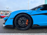 2020 McLaren 600LT Grey Coupe (Wrapped in Blue) Sports Car with Butterly Doors and 2-Seats 3.8T V8 SSG (Black-Red Interior) - Malaysia McLaren Car Price for Sale Promotion [DIRECT IMPORT]