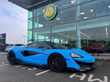 2020 McLaren 600LT Grey Coupe (Wrapped in Blue) Sports Car with Butterly Doors and 2-Seats 3.8T V8 SSG (Black-Red Interior) - Malaysia McLaren Car Price for Sale Promotion [DIRECT IMPORT]