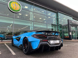 2020 McLaren 600LT Grey Coupe (Wrapped in Blue) Sports Car with Butterly Doors and 2-Seats 3.8T V8 SSG (Black-Red Interior) - Malaysia McLaren Car Price for Sale Promotion [DIRECT IMPORT]