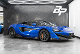 2020 McLaren 600LT Spider Blue Convertible Coupe Sports Car with Butterly Doors and 2-Seats 3.8T V8 SSG (Black Interior) - Malaysia McLaren Car Price for Sale Promotion [DIRECT IMPORT]
