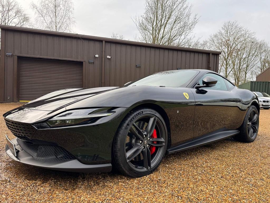 [DIRECT IMPORT] 2021 Ferrari Roma Black Coupe Sports Car with 4 Seats 3.8T V8 F1 DCT - Malaysia Ferrari Car for Sale Promotion