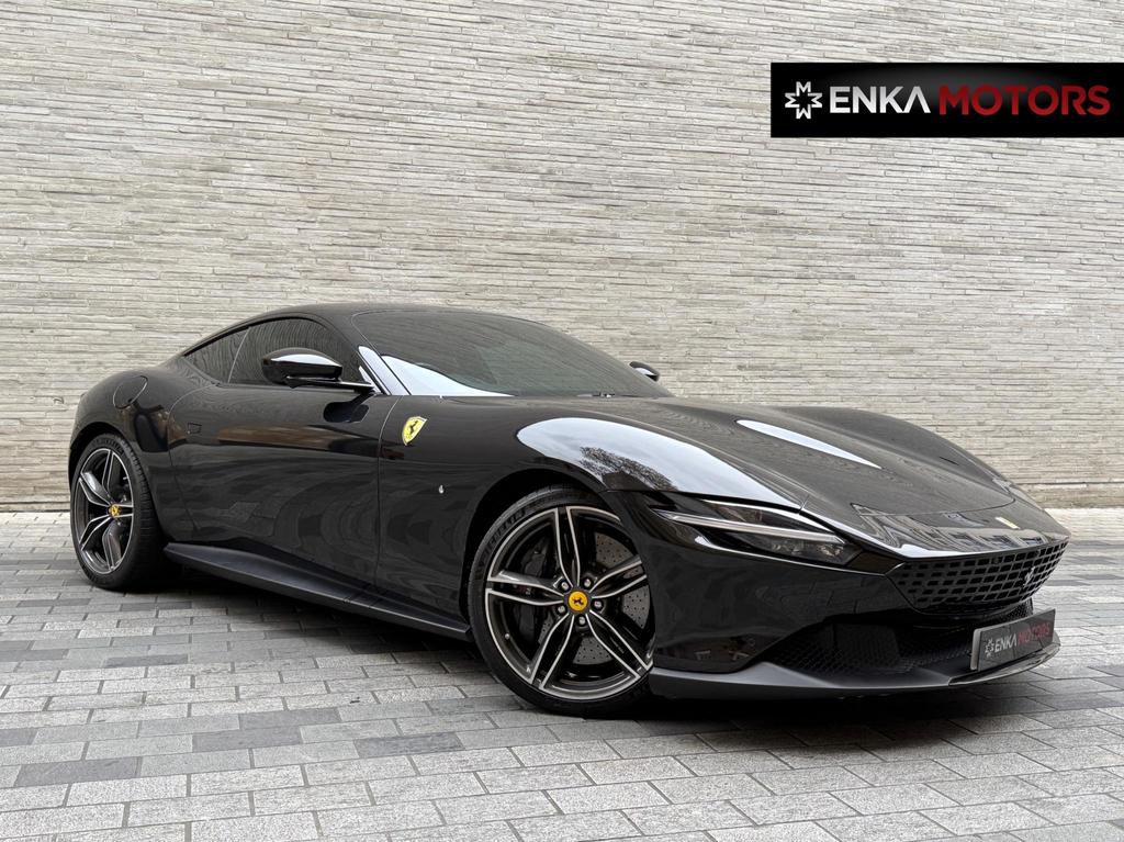 2021 Ferrari Roma Black Coupe Sports Car with 4 Seats 3.8T V8 F1 DCT - Malaysia Ferrari Car for Sale Promotion [DIRECT IMPORT]