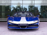 [DIRECT IMPORT] 2021 Ferrari SF90 Spider Blue Convertible Coupe Plug-in Hybrid Sports Car with 2 Seats 4.0T V8 F1 DCT 4WD - Malaysia Ferrari Car for Sale Promotion