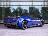 [DIRECT IMPORT] 2021 Ferrari SF90 Spider Blue Convertible Coupe Plug-in Hybrid Sports Car with 2 Seats 4.0T V8 F1 DCT 4WD - Malaysia Ferrari Car for Sale Promotion