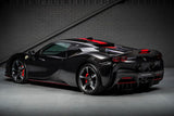 2021 Ferrari SF90 Stradale Black Coupe Plug-in Hybrid Sports Car with 2 Seats 4.0T V8 F1 DCT 4WD (Black Interior) - Malaysia Ferrari Car for Sale Promotion [DIRECT IMPORT]