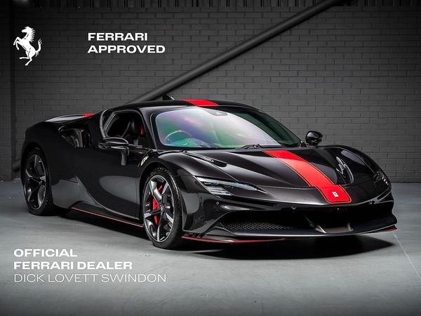 2021 Ferrari SF90 Stradale Black Coupe Plug-in Hybrid Sports Car with 2 Seats 4.0T V8 F1 DCT 4WD (Black Interior) - Malaysia Ferrari Car for Sale Promotion [DIRECT IMPORT]