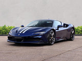 2021 Ferrari SF90 Stradale Blue Coupe Plug-in Hybrid Sports Car with 2 Seats 4.0T V8 F1 DCT AWD (Black Interior) - Malaysia Ferrari Car for Sale Promotion [DIRECT IMPORT