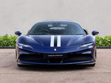 2021 Ferrari SF90 Stradale Blue Coupe Plug-in Hybrid Sports Car with 2 Seats 4.0T V8 F1 DCT AWD (Black Interior) - Malaysia Ferrari Car for Sale Promotion [DIRECT IMPORT