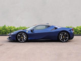 2021 Ferrari SF90 Stradale Blue Coupe Plug-in Hybrid Sports Car with 2 Seats 4.0T V8 F1 DCT AWD (Black Interior) - Malaysia Ferrari Car for Sale Promotion [DIRECT IMPORT