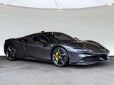 2021 Ferrari SF90 Stradale Grey Coupe Plug-in Hybrid Sports Car with 2 Seats 4.0T V8 F1 DCT 4WD (Black Interior) - Malaysia Ferrari Car for Sale Promotion [DIRECT IMPORT]