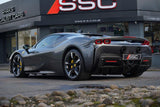 2021 Ferrari SF90 Stradale Grey Coupe Plug-in Hybrid Sports Car with 2 Seats 4.0T V8 F1 DCT 4WD (Red Interior) - Malaysia Ferrari Car for Sale Promotion [DIRECT IMPORT]