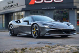 2021 Ferrari SF90 Stradale Grey Coupe Plug-in Hybrid Sports Car with 2 Seats 4.0T V8 F1 DCT 4WD (Red Interior) - Malaysia Ferrari Car for Sale Promotion [DIRECT IMPORT]