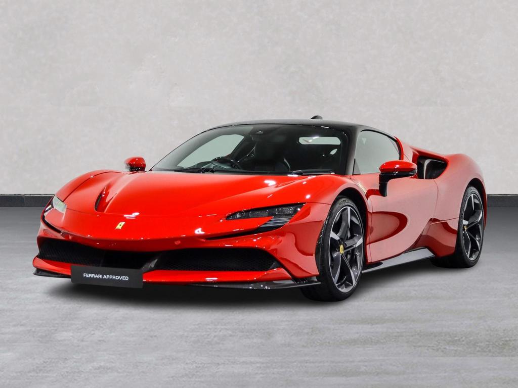 2021 Ferrari SF90 Stradale Red Coupe Plug-in Hybrid Sports Car with 2 Seats 4.0T V8 F1 DCT AWD (Black Interior) - Malaysia Ferrari Car for Sale Promotion [DIRECT IMPORT]