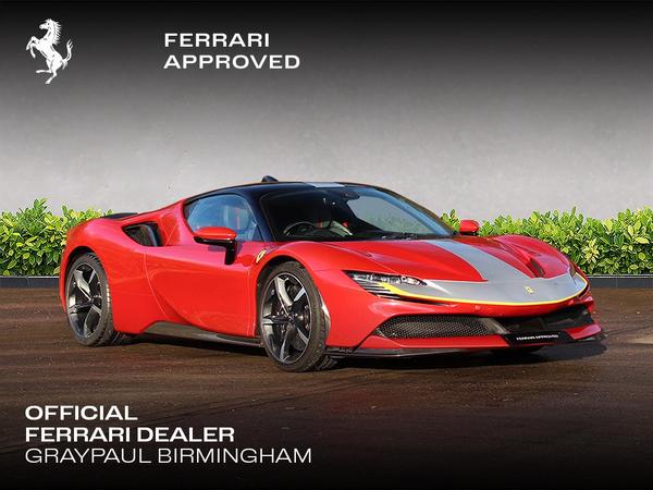 2021 Ferrari SF90 Stradale Red Coupe Plug-in Hybrid Sports Car with 2 Seats 4.0T V8 F1 DCT AWD (Black Interior) - Malaysia Ferrari Car for Sale Promotion [DIRECT IMPORT]