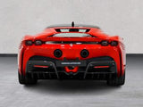 2021 Ferrari SF90 Stradale Red Coupe Plug-in Hybrid Sports Car with 2 Seats 4.0T V8 F1 DCT AWD (Black Interior) - Malaysia Ferrari Car for Sale Promotion [DIRECT IMPORT]