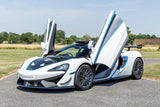 2021 McLaren 620R White Coupe Sports Car with Butterly Doors and 2-Seats 3.8 Twin-Turbo V8 (Black Interior) - Malaysia McLaren Car Price for Sale Promotion [DIRECT IMPORT]