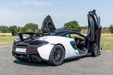 2021 McLaren 620R White Coupe Sports Car with Butterly Doors and 2-Seats 3.8 Twin-Turbo V8 (Black Interior) - Malaysia McLaren Car Price for Sale Promotion [DIRECT IMPORT]