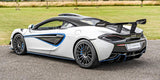 2021 McLaren 620R White Coupe Sports Car with Butterly Doors and 2-Seats 3.8 Twin-Turbo V8 (Black Interior) - Malaysia McLaren Car Price for Sale Promotion [DIRECT IMPORT]
