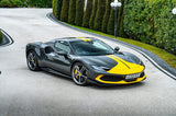 2022 Ferrari 296 GTB Grey-Yellow Coupe Plug-in Hybrid Sports Car with 2 Seats 3.0T V6 F1 DCT - Malaysia Ferrari Car for Sale Promotion [DIRECT IMPORT]