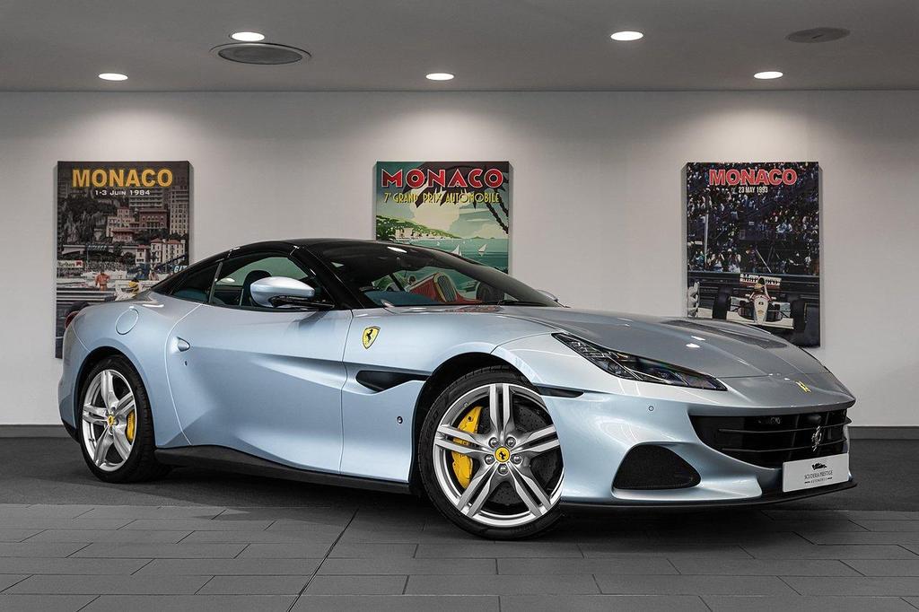 [DIRECT IMPORT] 2022 Ferrari Portofino M Blue Silver Convertible Coupe Sports Car with 4 Seats 3.8T V8 F1 DCT - Malaysia Ferrari Car for Sale