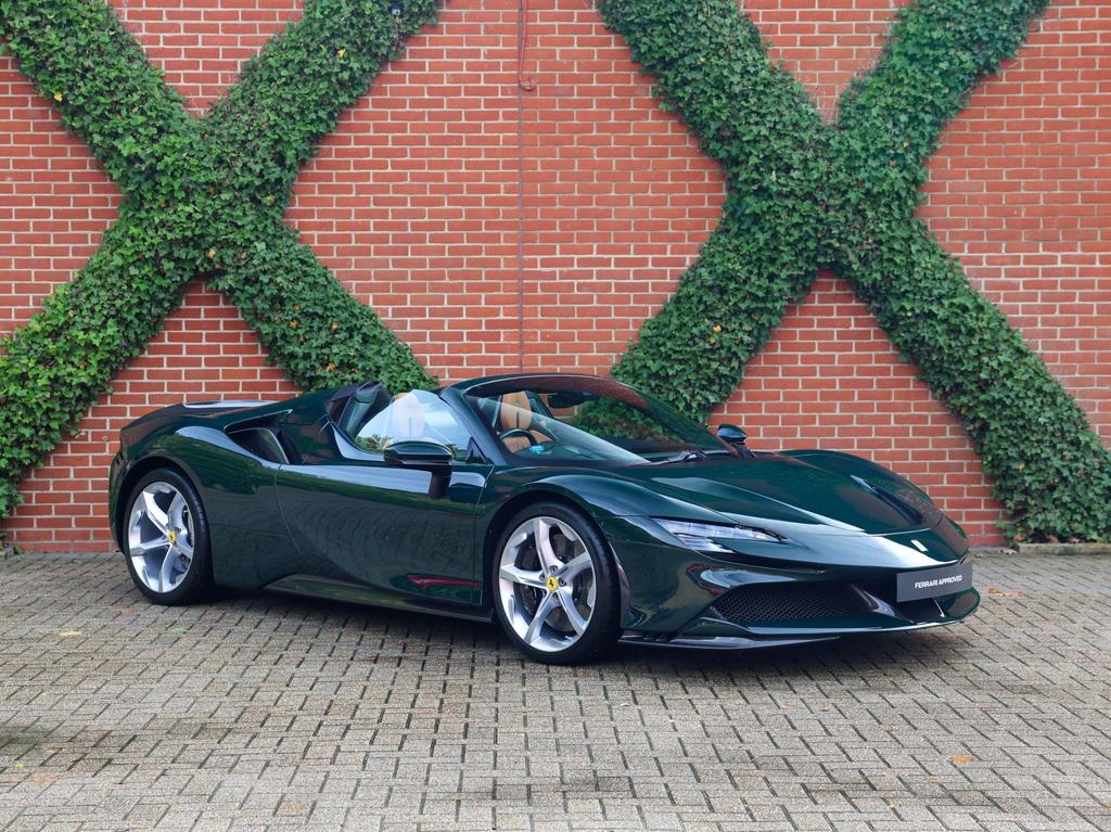 [DIRECT IMPORT] 2022 Ferrari SF90 Spider Green Convertible Coupe Plug-in Hybrid Sports Car with 2 Seats 4.0T V8 F1 DCT 4WD - Malaysia Ferrari Car for Sale Promotion