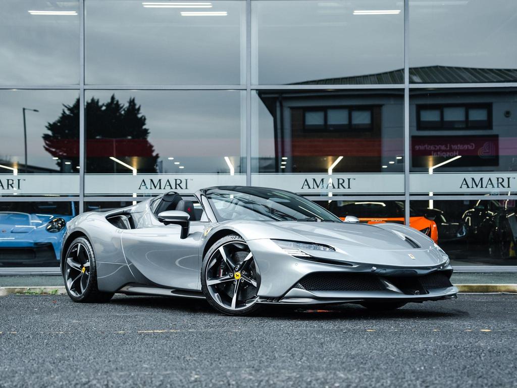 [DIRECT IMPORT] 2022 Ferrari SF90 Spider Grey Convertible Coupe Plug-in Hybrid Sports Car with 2 Seats 4.0T V8 F1 DCT 4WD - Malaysia Ferrari Car for Sale Promotion