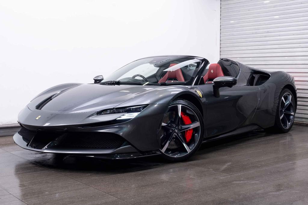 [DIRECT IMPORT] 2022 Ferrari SF90 Spider Grey Convertible Coupe Plug-in Hybrid Sports Car with 2 Seats 4.0T V8 F1 DCT 4WD - Malaysia Ferrari Car for Sale Promotion