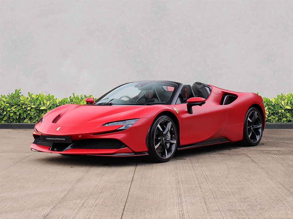 [DIRECT IMPORT] 2022 Ferrari SF90 Spider Red Convertible Coupe Plug-in Hybrid Sports Car with 2 Seats 4.0T V8 F1 DCT 4WD - Malaysia Ferrari Car for Sale Promotion