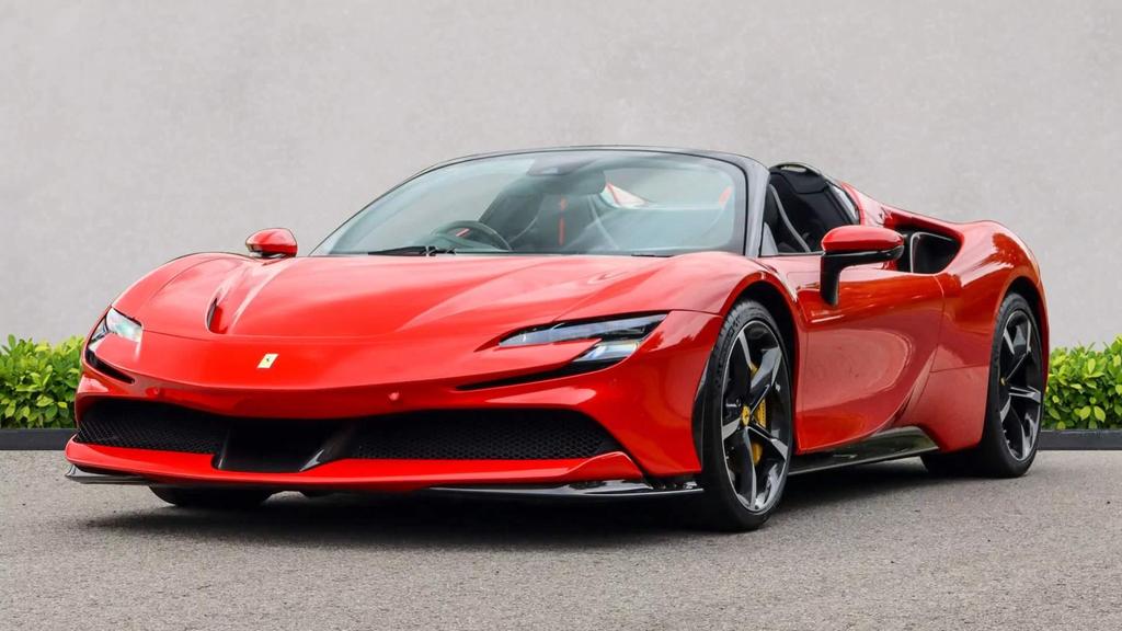 [DIRECT IMPORT] 2022 Ferrari SF90 Spider Red Convertible Coupe Plug-in Hybrid Sports Car with 2 Seats 4.0T V8 F1 DCT 4WD - Malaysia Ferrari Car for Sale Promotion