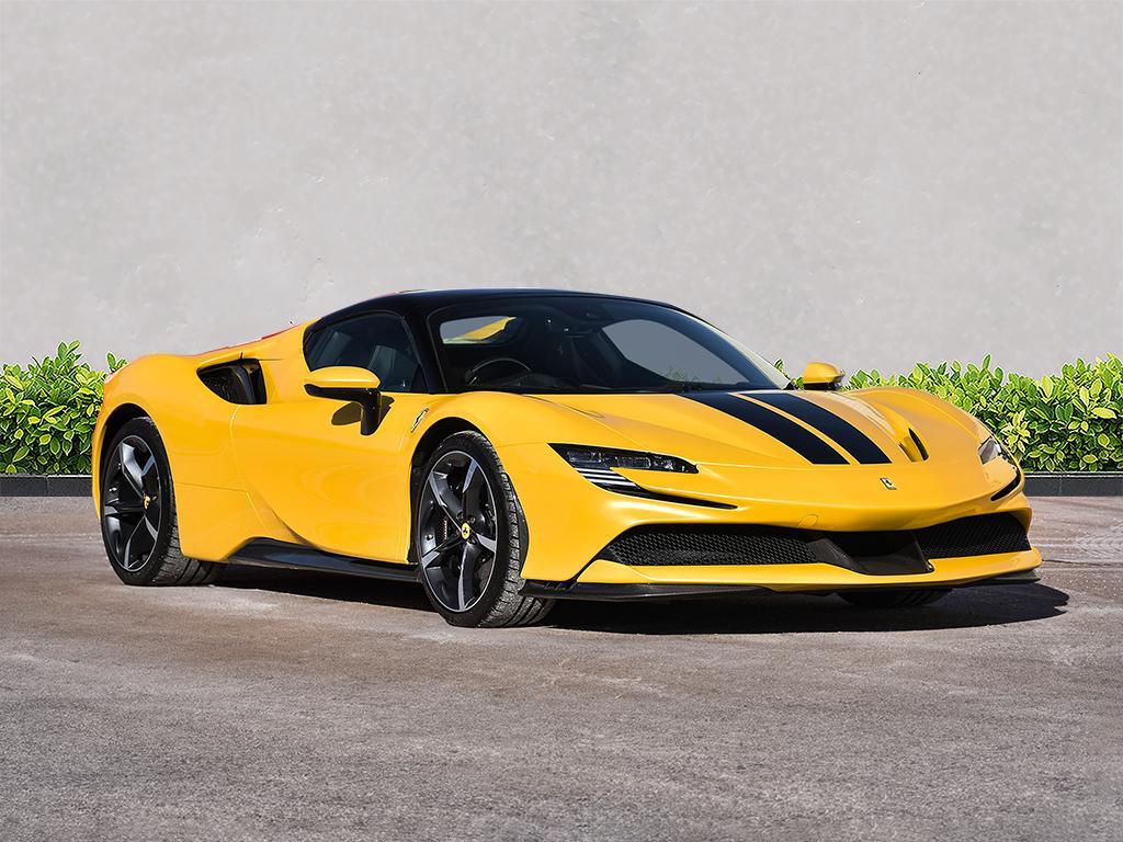 [DIRECT IMPORT] 2022 Ferrari SF90 Spider Yellow Convertible Coupe Plug-in Hybrid Sports Car with 2 Seats 4.0T V8 F1 DCT 4WD - Malaysia Ferrari Car for Sale Promotion