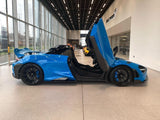 2022 McLaren 765LT Spider - Blue Convertible Coupe Sports Car with Butterly Doors and 2-Seats 4.0T Twin-Turbo V8 SSG (Black Interior) - Malaysia McLaren Car Price for Sale Promotion [DIRECT IMPORT]