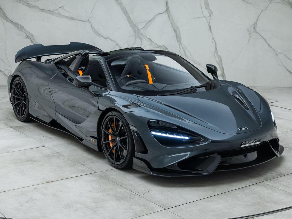 2022 McLaren 765LT Spider - Grey Convertible Coupe Sports Car with Butterly Doors and 2-Seats 4.0T Twin-Turbo V8 SSG (Black Interior) - Malaysia McLaren Car Price for Sale Promotion [DIRECT IMPORT]