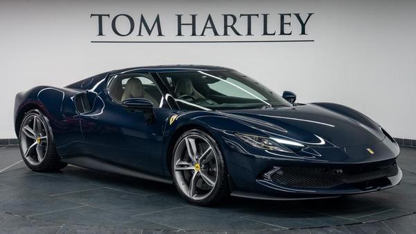 2023 Ferrari 296 GTB Blue Coupe Plug-in Hybrid Sports Car with 2 Seats 3.0T V6 F1 DCT (Biege Interior)- Malaysia Ferrari Car for Sale Promotion [DIRECT IMPORT]