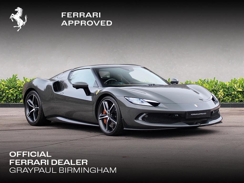 2023 Ferrari 296 GTB Grey Coupe Plug-in Hybrid Sports Car with 2 Seats 3.0T V6 F1 DCT - Malaysia Ferrari Car for Sale Promotion [DIRECT IMPORT]